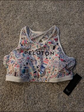 NWT Peloton x WITH High Neck Bra 2.0 Summertime Wave XL